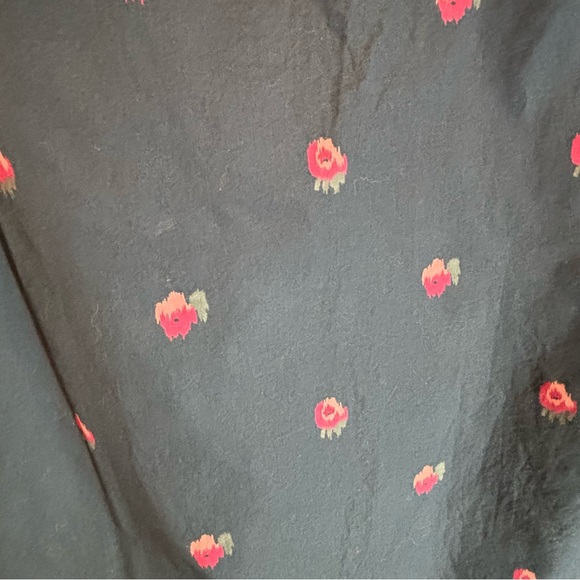 BONOBOS Sz M Button Shirt Slim Fit Abstract Rose Design Long Sleeve 100% Cotton - Picture 7 of 7